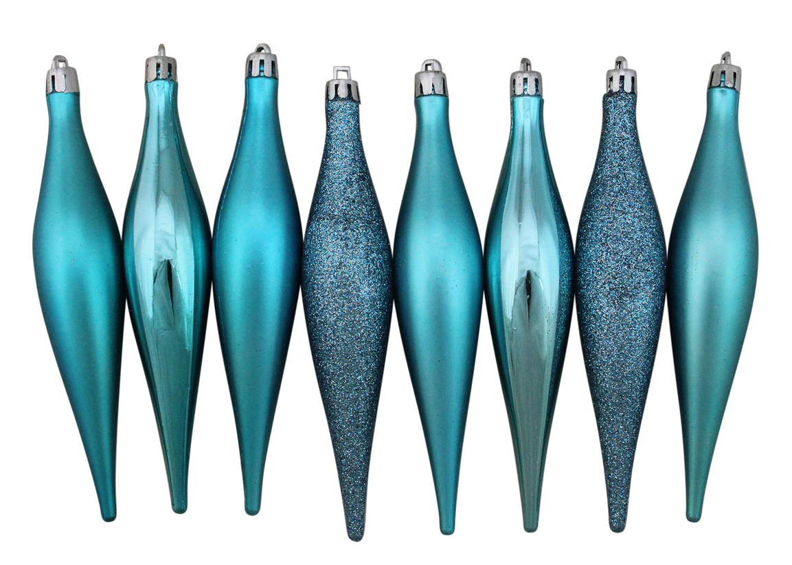 turquoise finial ornaments