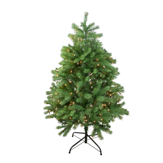 4 foot prelit full Noble Fir artificial Christmas tree with clear lights