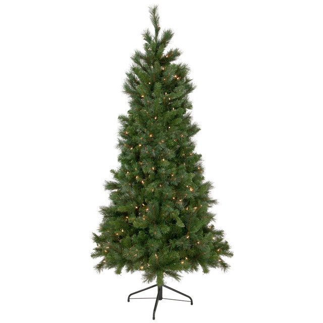 6-1/2 foot prelit medium Beaver Pine wall Christmas tree