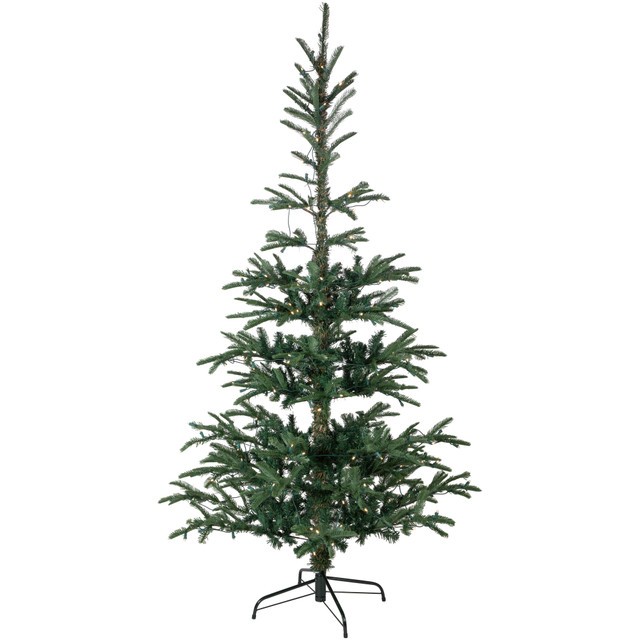 6-1/2 foot prelit Nordmann fir, warm clear LED lights